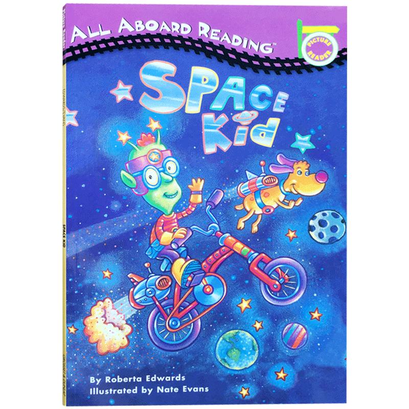 送音频原版进口英文 SPACE KID宇宙孩子All aboard Reading Peinguin汪培珽入门绘本