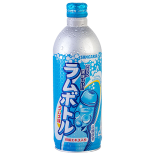 日本进口三佳丽波子汽水网红三佳利葡萄密瓜原味碳酸饮料500ml*3