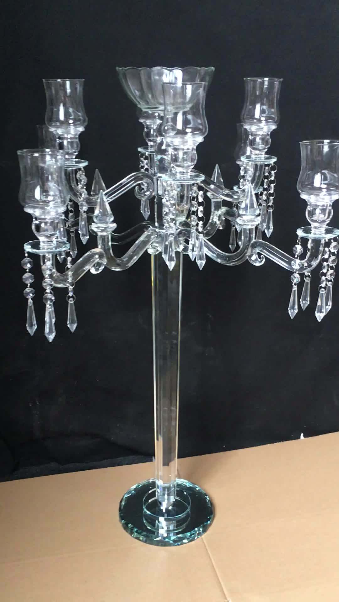 Mh1714 Tall Flower Bowl Top Crystal Wedding Centerpiece Buy Crystal
