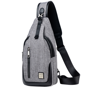 斜挎包男夏季时尚胸包出行休闲挂包男士背包单肩包小挎包潮牌斜跨