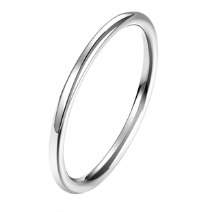 不变色细戒指情侣刻字潮ins男女尾戒网红叠戴情侣素组合七夕礼物