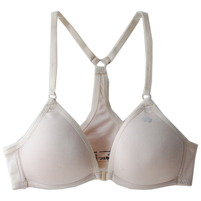 法式三角杯胸罩前扣女平胸不空杯