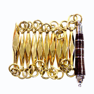 八棱牛皮把纯黄铜不锈钢九节鞭初学武术表演实战防身训练鞭子教程