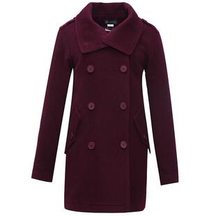 邢氏女装春秋新款中长款羊毛呢子大衣女大码廓形妈妈毛呢外套女厚