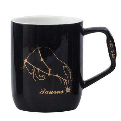 doodle十二星座陶瓷勺ins马克杯