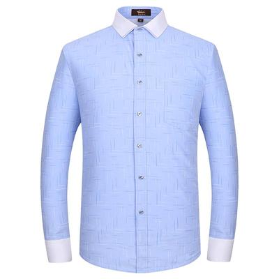 金盾加厚保暖职业正装黑色白衬衫