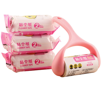 粘尘纸贴粘毛器斜衣服粘毛刷衣物