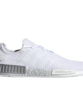 adidas三叶草女子舒适白银跑步鞋