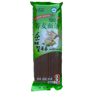 延边特产阿拉里100%荞麦面条粗粮挂面低脂面苦荞面朝鲜族冷面360g