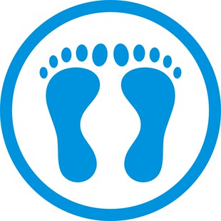 幼儿园地板定点站位贴地贴站队舞台小中遮丑排队小脚丫脚印贴