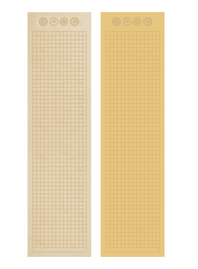 蜡染笺仿古方格宣纸半生半熟带格子书法专用作品纸岳阳楼记兰亭序赤壁赋滕王阁序桃花源记醉翁亭记朱子家训