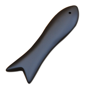 泗滨砭石刮痧板鱼形面部脸部美容拨筋棒眼部刮痧点穴棒经络