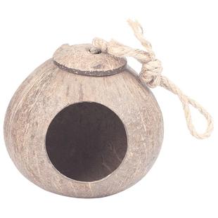 鸟窝鹦鹉窝保暖珍珠虎皮小房子户外装饰椰子壳鸟巢繁殖箱用品挂窝