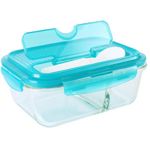 乐扣乐扣格拉斯玻璃容器长方形保鲜盒饭盒便当盒LLG445 1000ml