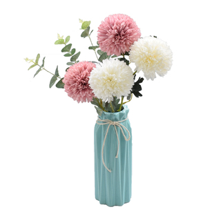 北欧风绣球仿真花束蒲公英假花客厅绢花乒乓球菊花瓶餐桌装饰摆件