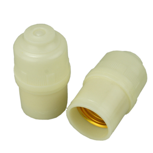 包邮白色加厚E27螺口灯头吊顶罗口螺旋灯口吊灯座电器电源螺旋