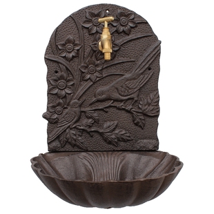 欧式铸铁水槽洗手盆庭院花园盥洗盆家居摆设装饰壁饰工艺品挂墙式