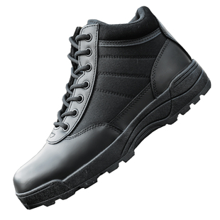 盾郎男高帮战术靴秋冬超轻减震防滑轻量加绒速脱女陆战靴登山鞋