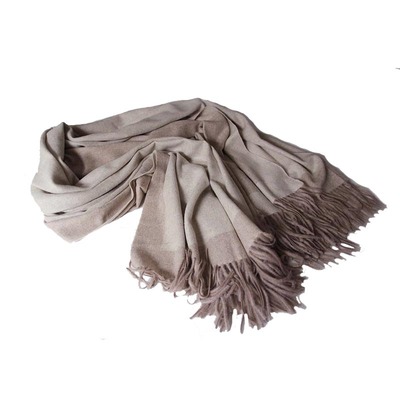 斜纹围巾加厚超大好秋冬纯山羊绒