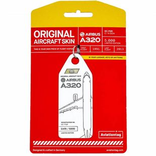 美国Planetags 维珍航空 VARGA 空客A340 飞机蒙皮行李牌钥匙扣