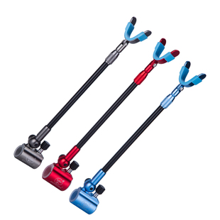 大物鱼竿支架后挂通用套筒式全金属防脱滑架杆天线铝合金炮台配件