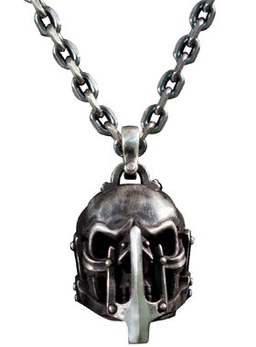 原创手工银饰项链吊坠骷髅