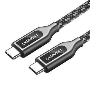 绿联Type-C2.0公对公数据线双头3A快充适用小功率笔记本手机移动固态硬盘充电线