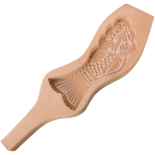 馒头模具木质 饼干青团绿豆糕点心冰皮面食烘焙印月饼模具面鱼