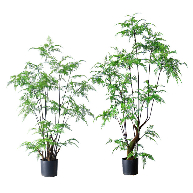 ins北欧风格仿真植物盆栽装饰富贵蕨大型盆景龟背竹假树装饰
