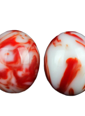 新疆鸡血玉手把件