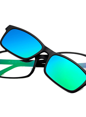 偏光磁铁吸附套镜近视三合一男女