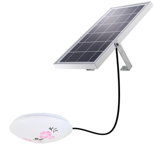 太阳能灯家用室内光伏发电遥控自动亮分体式吸顶门灯新农村太阳能