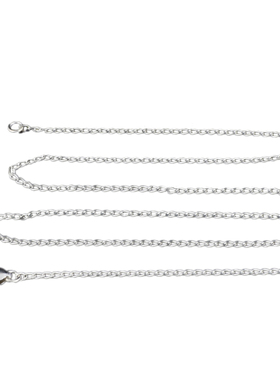 素元 1.5mm粗纯银14K包金14K包玫瑰金链条半成品裸链