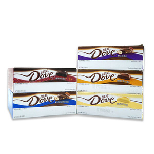 包邮德芙巧克力43g*12条丝滑牛奶香浓黑巧奶香白巧榛仁圣诞礼物