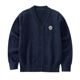 2026春秋新款男女童英伦学院风小学生校服开衫童装园服季毛衣班服