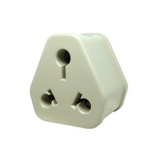 大小南非标转换插头三扁转三圆插座10A转15A电源转换器印标转国内