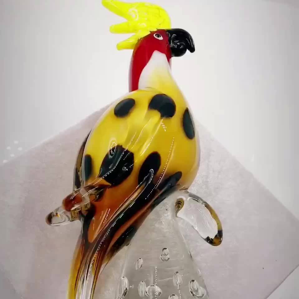 Cheap Hand Blown Murano Antique Glass Crystal Animal Figurine Wholesale