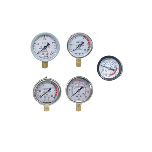 小型打气泵空压机无油机直联机配件爆米花机压力表气压表卧式立式