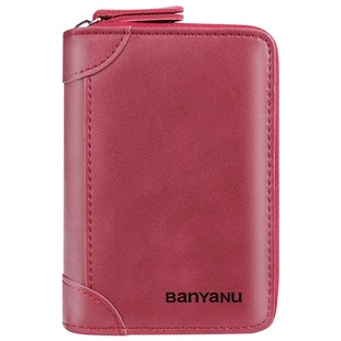 卡包女士真皮大容量多卡位防消磁风琴小巧卡片包超薄驾驶证卡套女