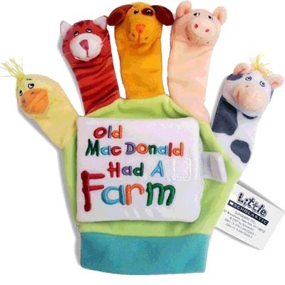 英文原版儿童手偶书 old macdonald had a farm 儿歌玩具手指偶书 吴敏兰 书单绘本123 亲子互动游戏边玩边学宝宝玩具