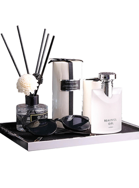 样板房间组合套装搭配香薰托盘