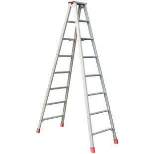 4米人字梯 加厚铝合金梯子家用折叠梯装修工程梯伸缩爬梯楼梯康鹏