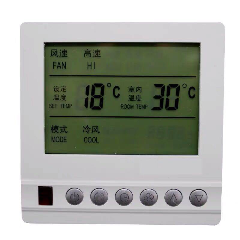风机盘管三速开关水系统中央空调轻按键温控器控制面板水机手操器