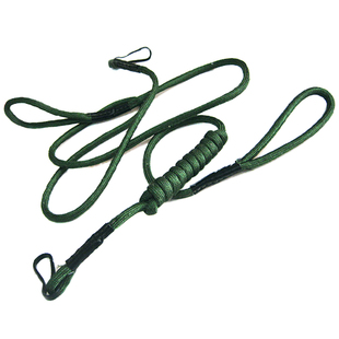 枪绳老式钥匙绳子防丢男腰挂防丢复古钥匙链枪黑色纲绳军绿色怀旧