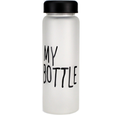 磨砂bottle原宿男女韩版玻璃杯