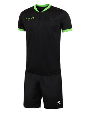 KELME/卡尔美黑色短袖裁判服套装
