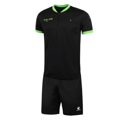 KELME/卡尔美黑色短袖裁判服套装