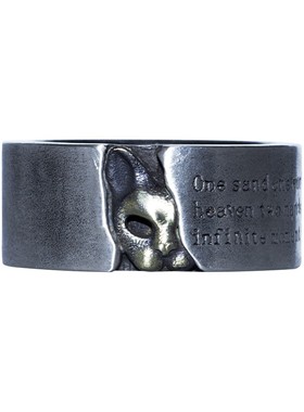 原创纯银银戒指个性字母