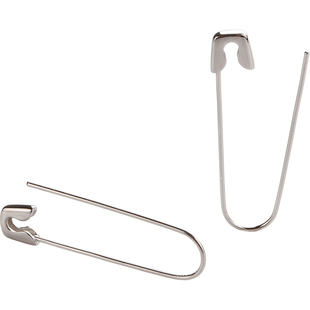 s925纯银回形针耳环男女日韩风个性别针潮流嘻哈朋克酷炫耳坠饰品