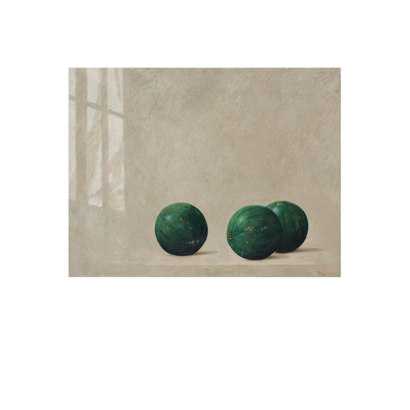 北欧风格装饰画 小众个性创意挂画正方形画 餐厅水果静物墙面璧画